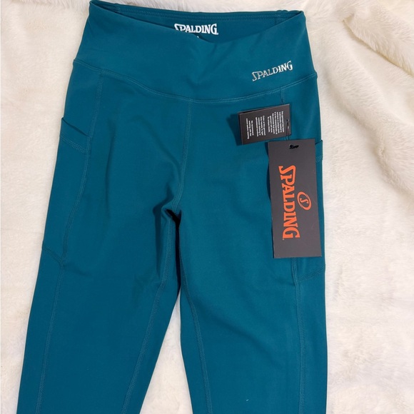 Spalding Teal Activewear Leggings - Picture 3 of 6